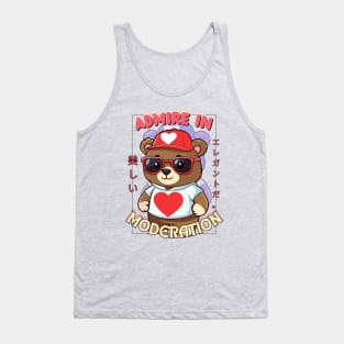 brown bear with style, admire with moderation Tank Top